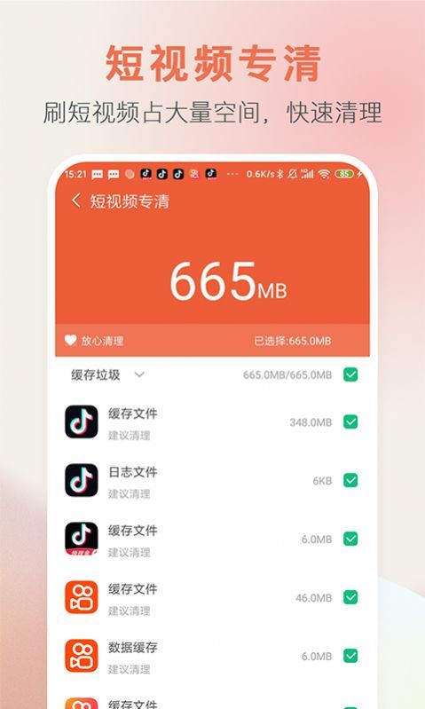 极速清内存截图3