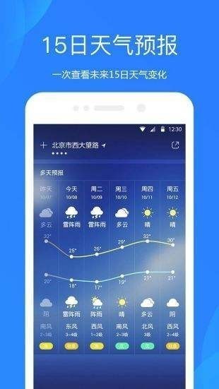 百度智能天气预报