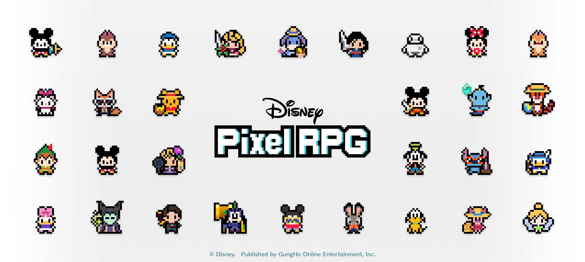 《Disney Pixel RPG》现已正式推出 与「迪士尼」角色们一同踏上游览游戏世界的大冒险！