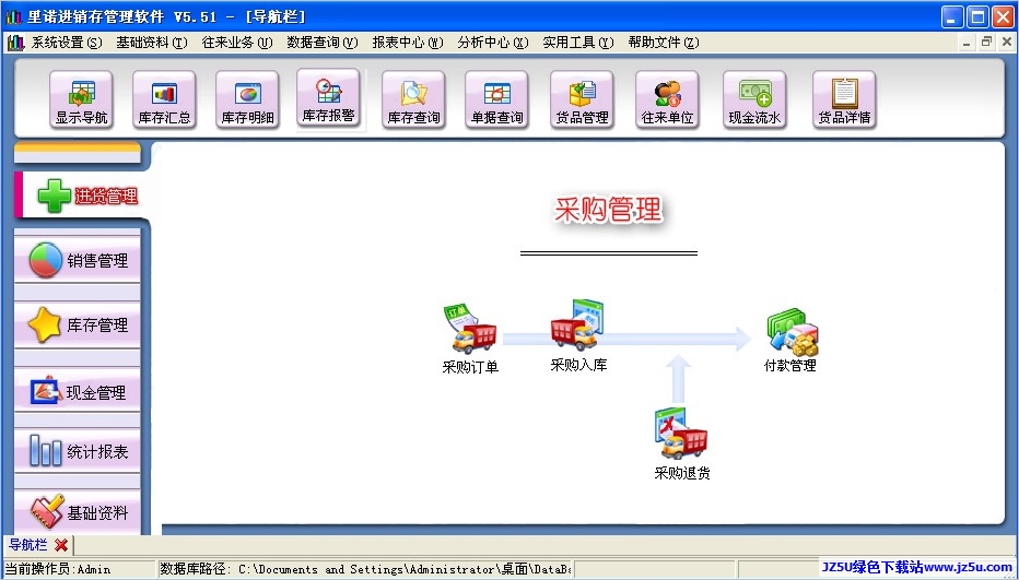 里诺进销存管理软件V2.91 绿色特别版