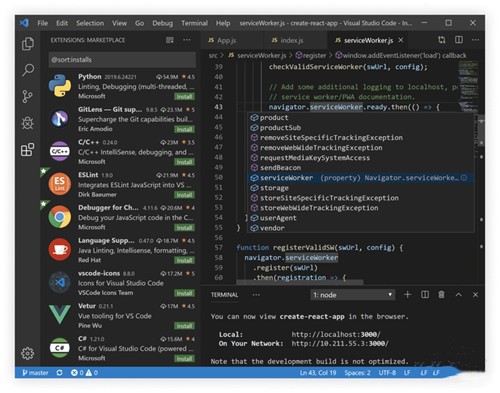 VisualStudioCode1.51.1截图