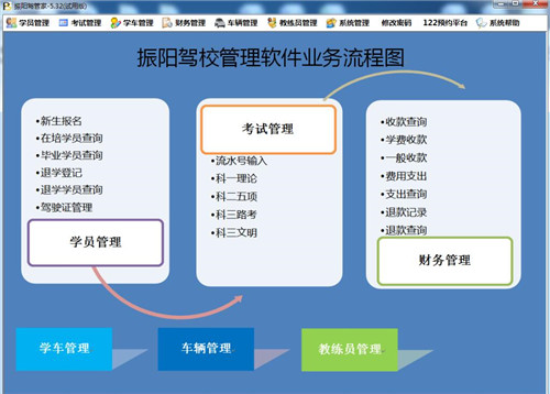 振陽駕校管理軟件