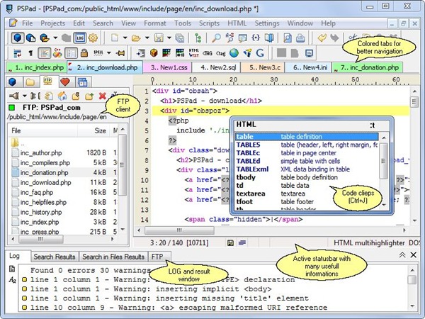 PSPad editor