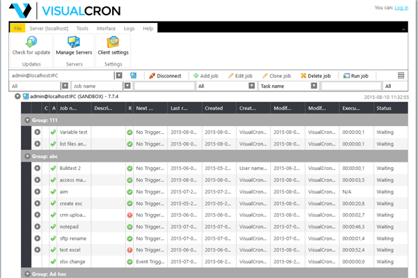 Visualcron