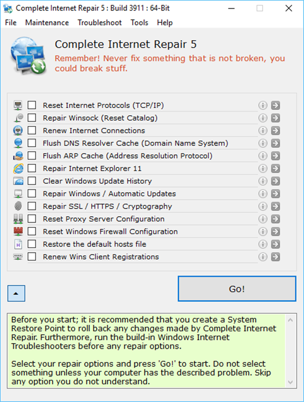 Complete Internet Repair