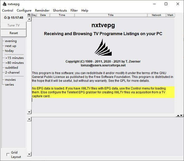Nxtvepg解碼瀏覽器