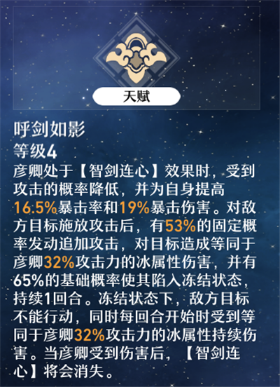 崩坏星穹铁道彦卿技能天赋星魂