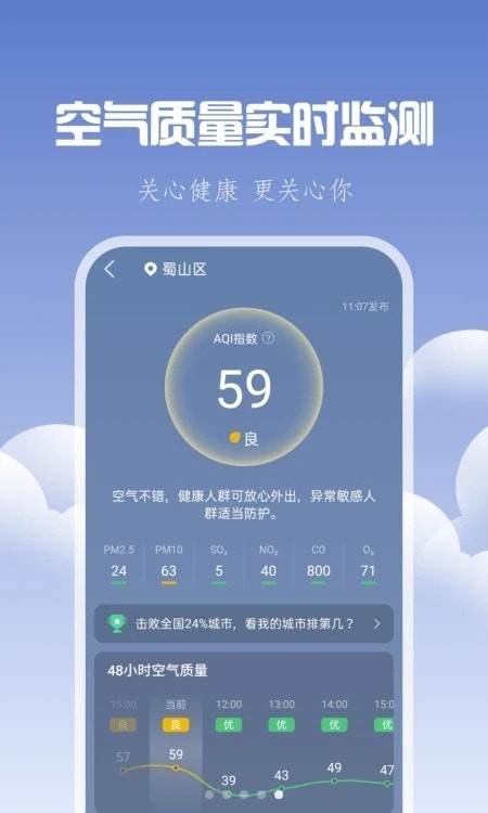 晴时天气截图1