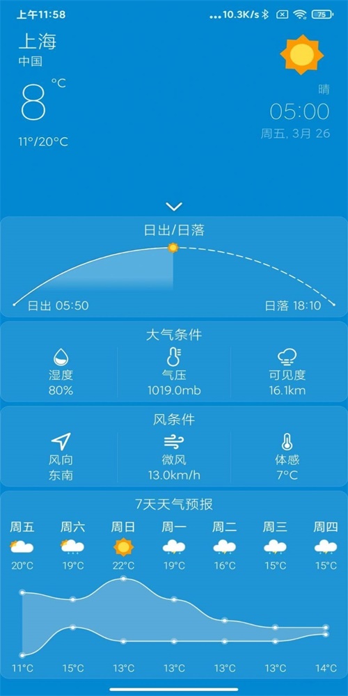 勿忘天气软件截图3