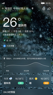 呱呱天气预报截图2