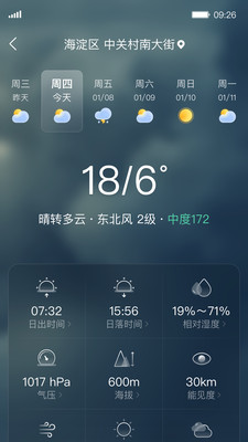 呱呱天气预报截图3