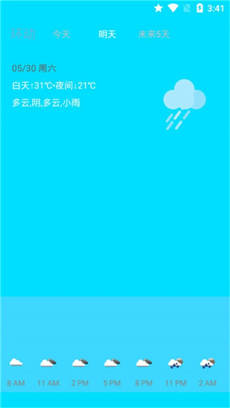 环绕天气预报