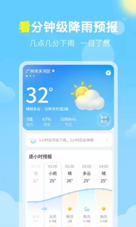 晓雨天气预报