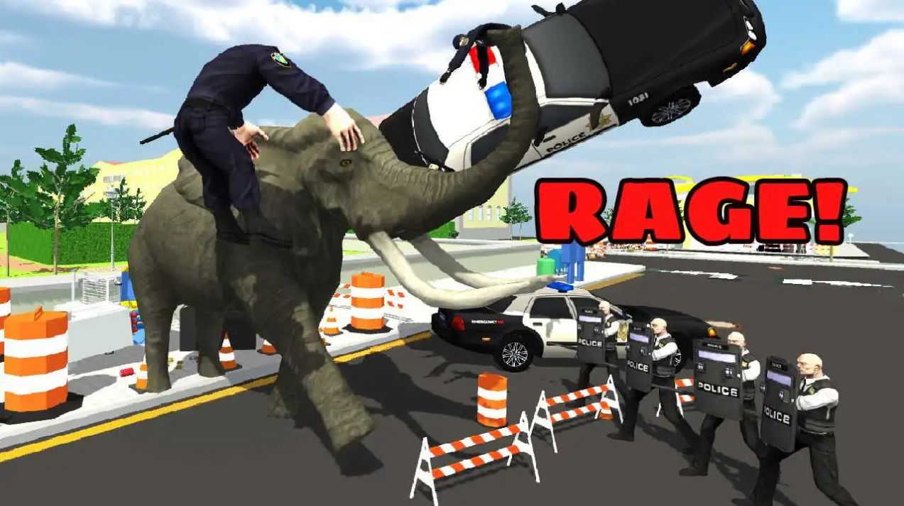 Angry Elephant City Rampage