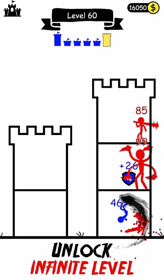 火柴人英雄塔防无限金币版截图2