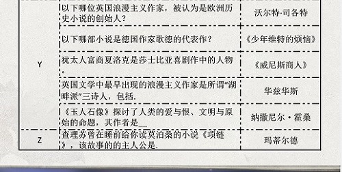 光与夜之恋长思今寄答案汇总分享