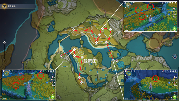 原神3.3血斛分布图及采集路线攻略