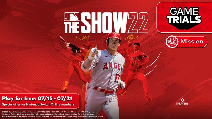 任天堂宣布美服NSO会员 可限时免费游玩MLB The Show 22