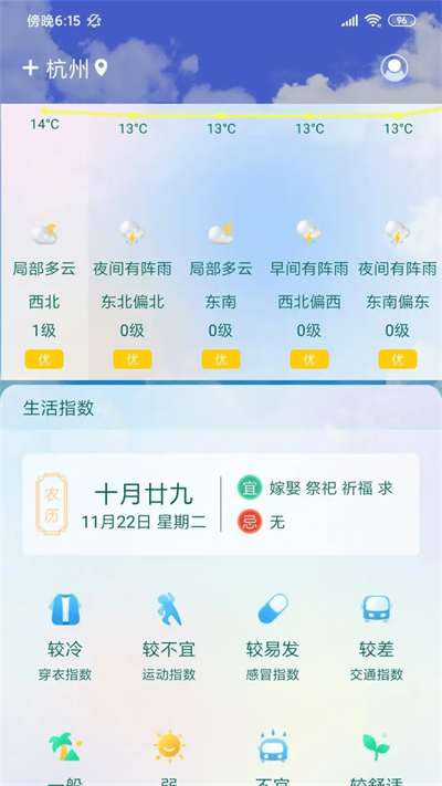 盛果天气app截图