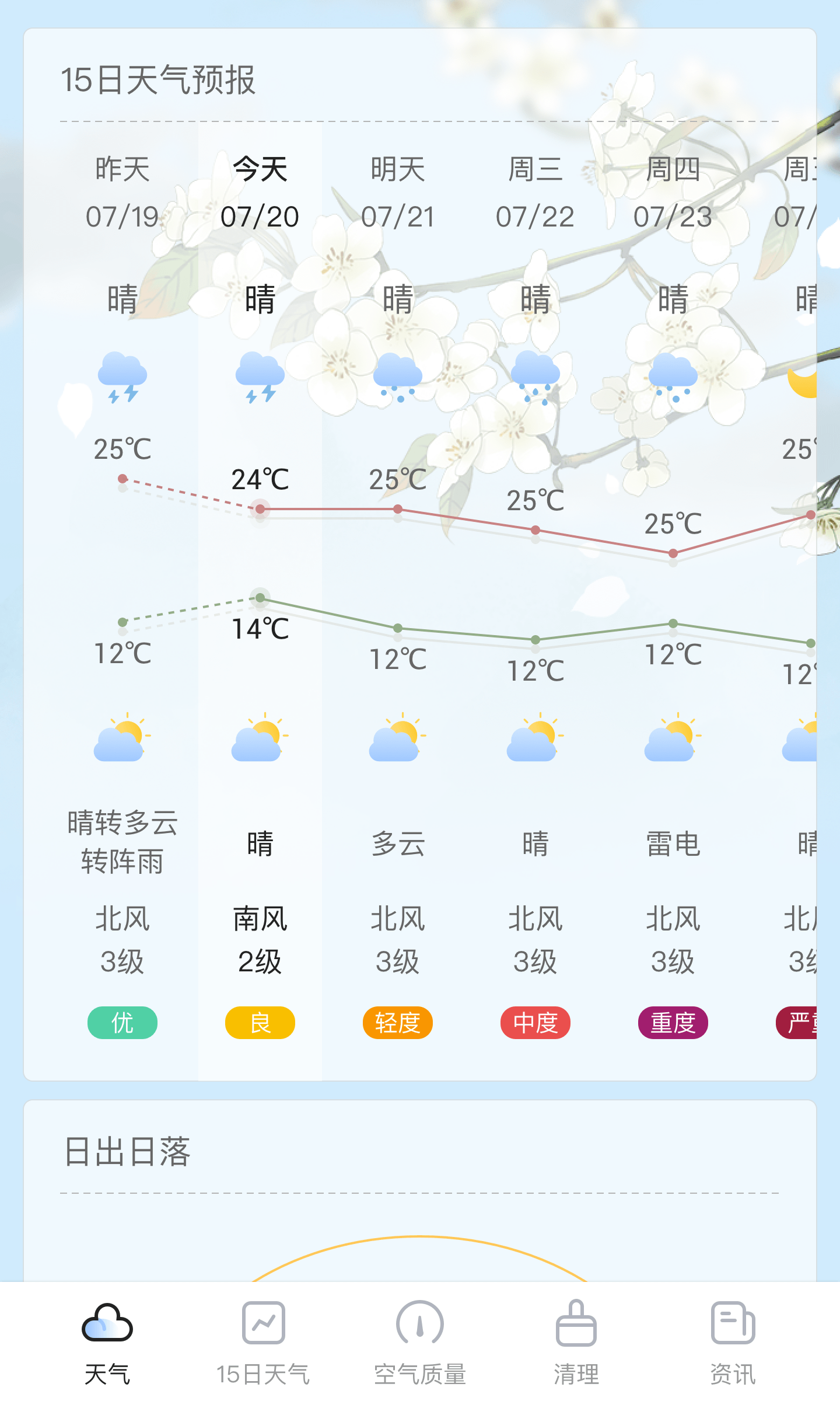 荔枝天气手机版截图