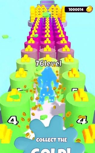 水滴人进化跑游戏中文版（Level Up Blobs）图2: