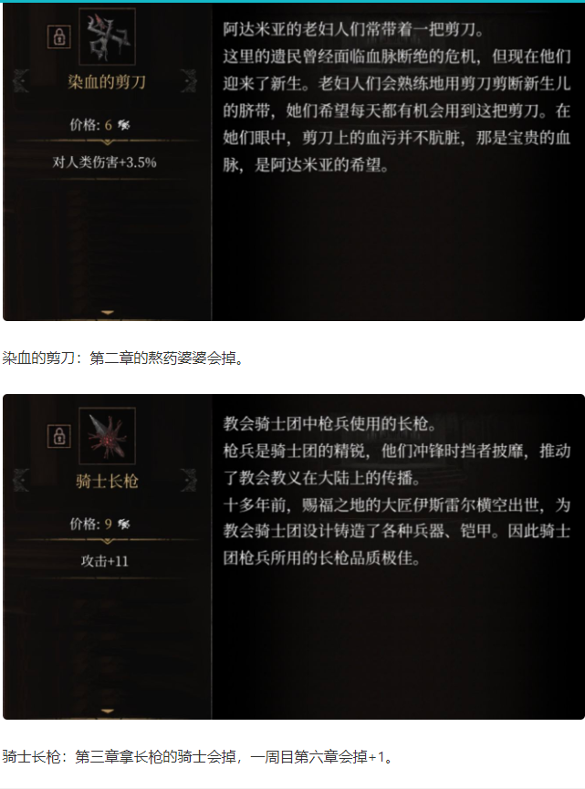 帕斯卡契约原版战利品图鉴 战利品属性及获得方式一览
