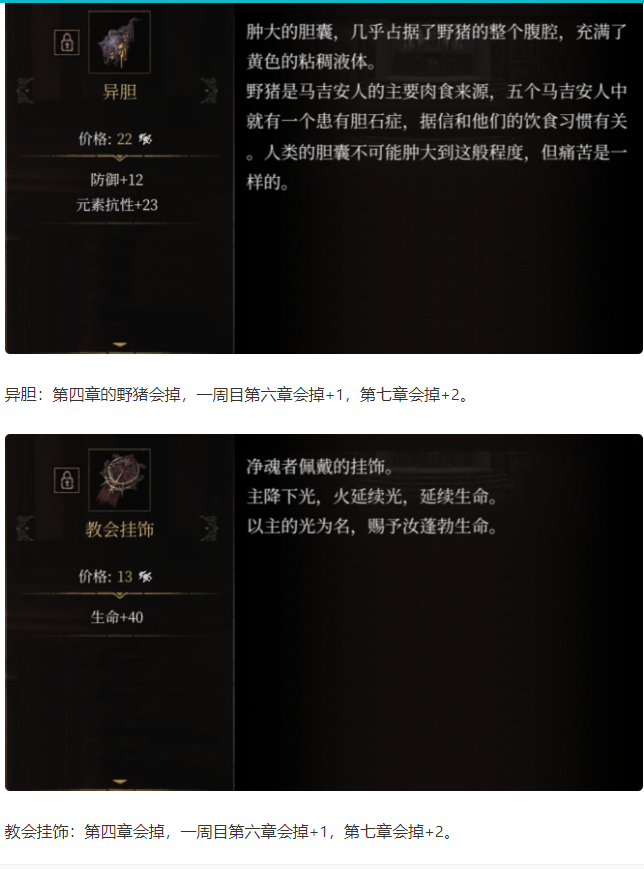 帕斯卡契约原版战利品图鉴 战利品属性及获得方式一览