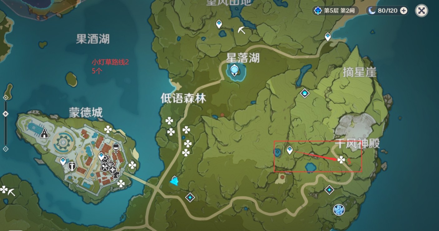 原神小灯草地图位置大全 小灯草分布图一览