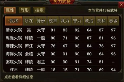群雄时代武将选什么技能好 自建武将技能推荐