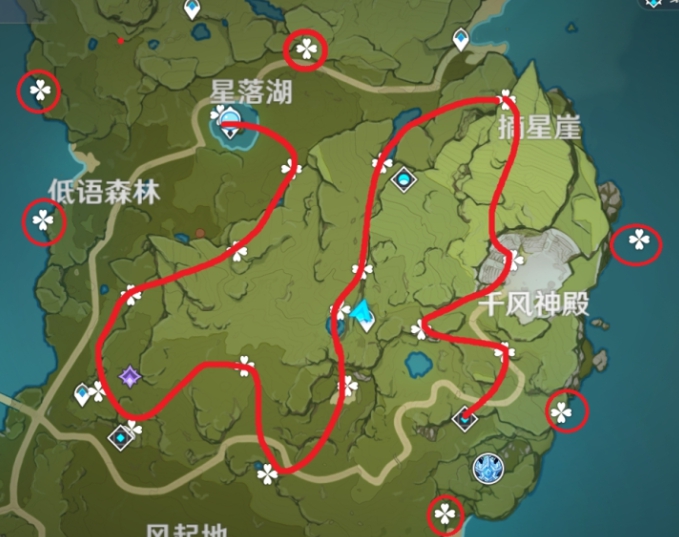 原神未归的熄星活动路线图一览 未归的熄星活动碎片位置大全
