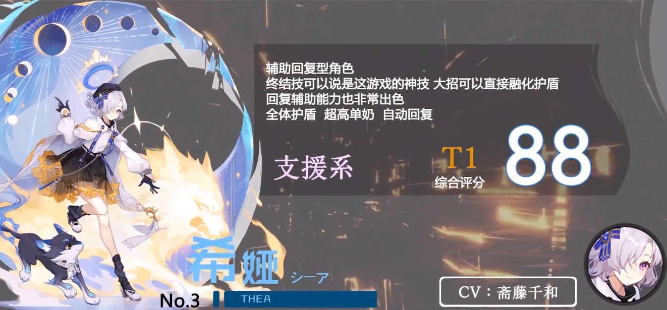 黑潮之上希娅强度点评 希娅培养指南