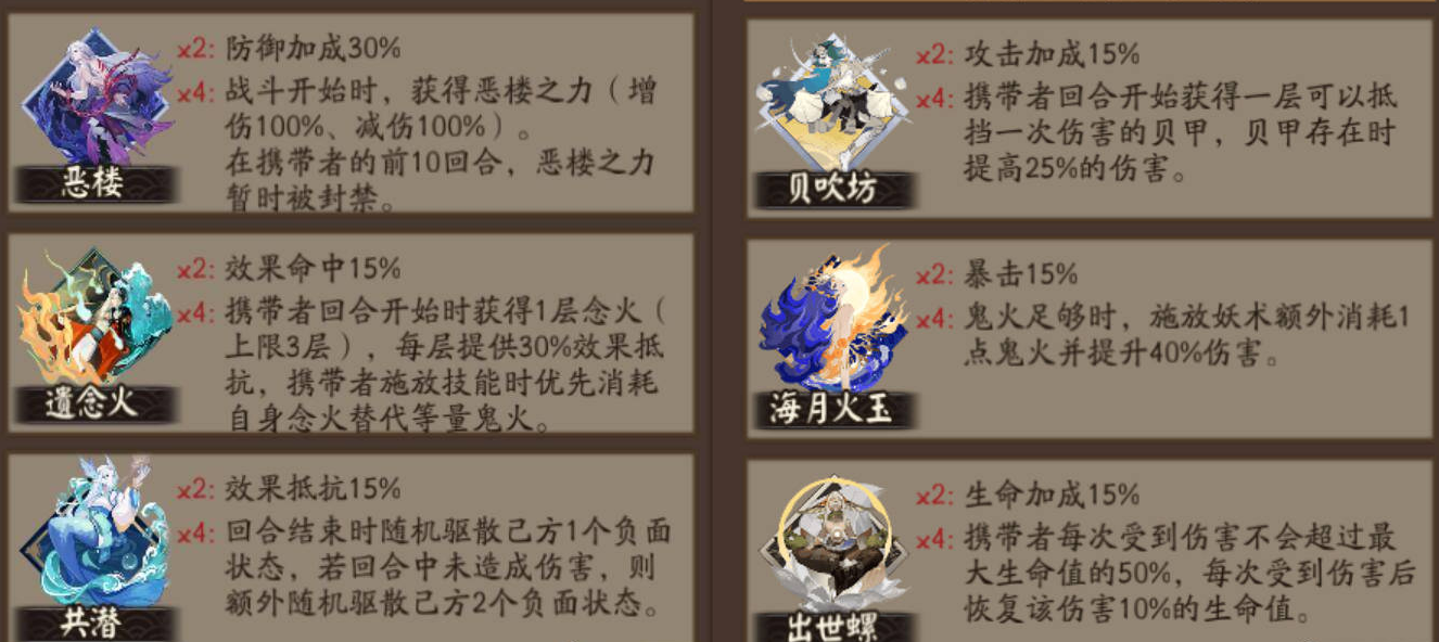 阴阳师新御魂一览 新增御魂效果展示