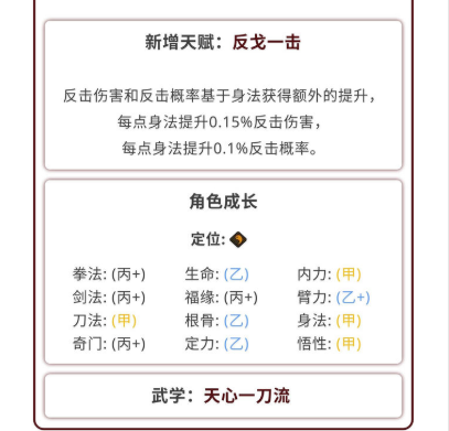 汉家江湖新角色椿岁详情 椿岁技能天赋详解