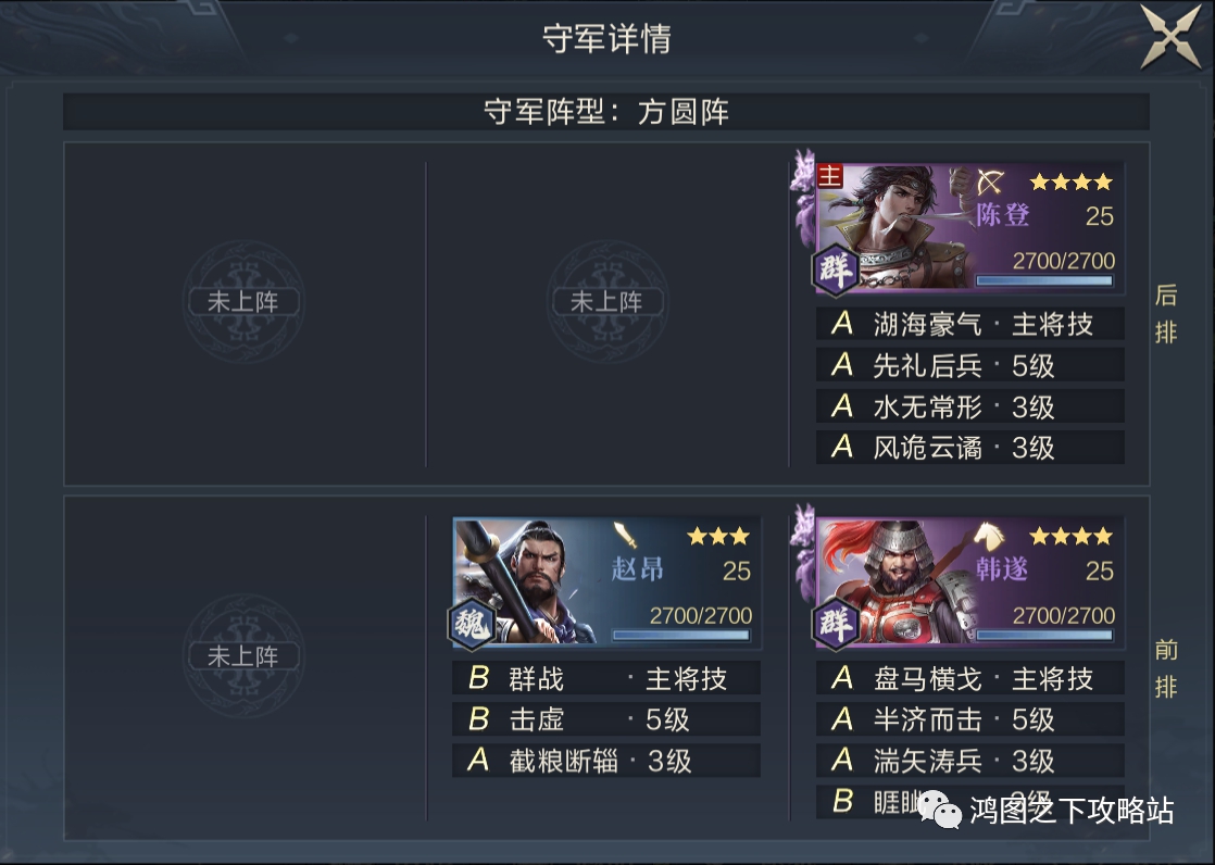 鸿图之下S2五级地站位是什么 S2五级地站位解析