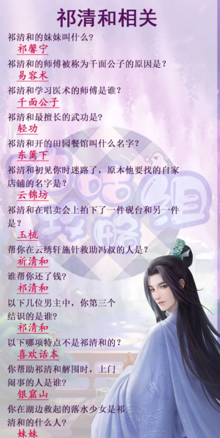 灵猫传茶楼问题答案汇总 茶楼问题怎么答