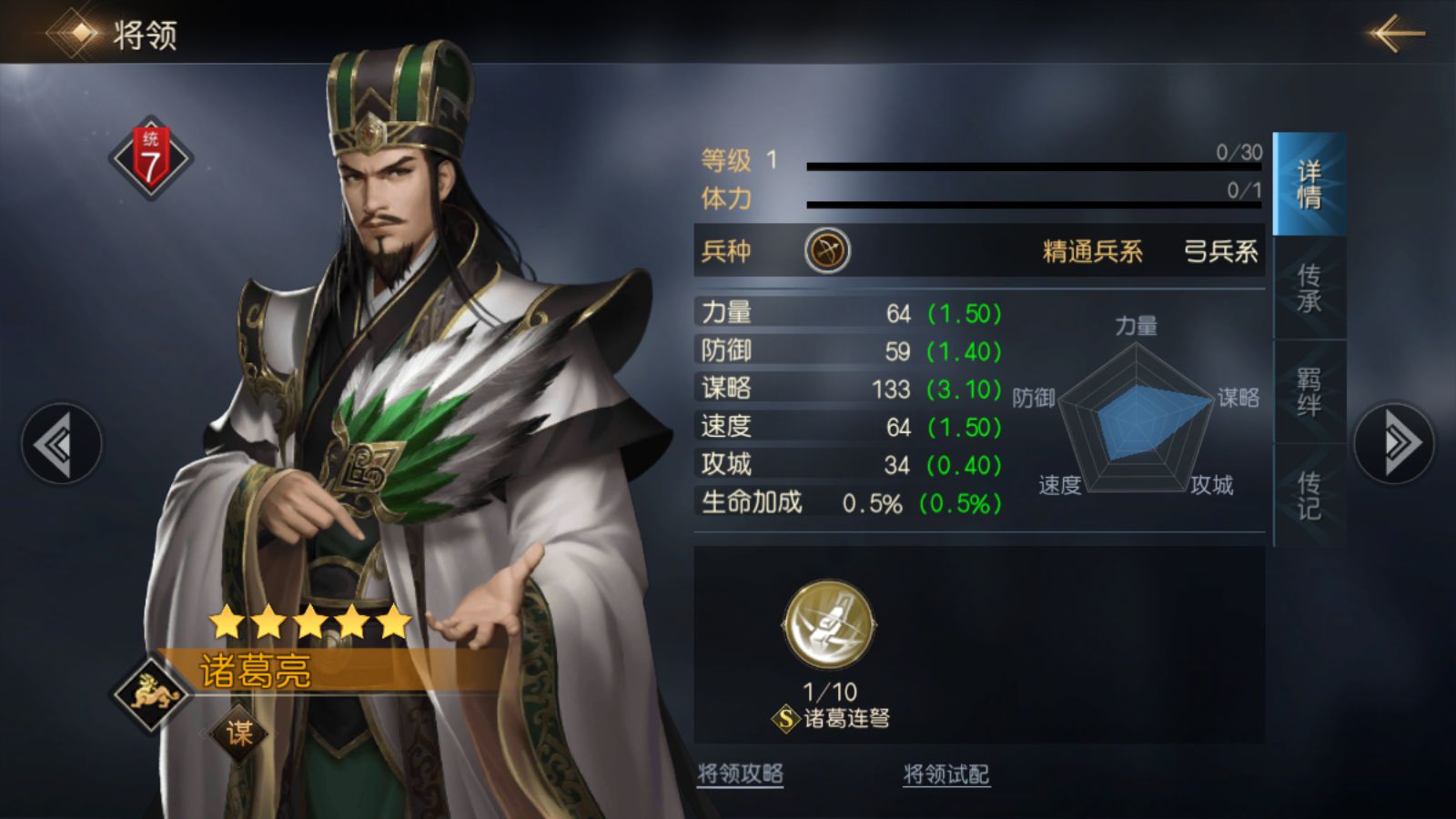 征服与霸业诸葛亮技能选择推荐 诸葛亮技能搭配攻略