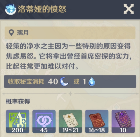 原神纯水之愿值得用体力刷吗 纯水之愿刷取建议