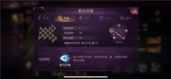 战国梦兵种相克关系解读 兵种属性汇总