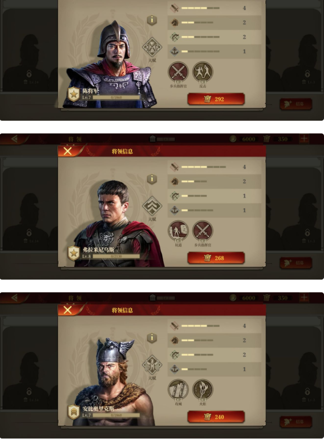 大征服者罗马铜将强度详解 铜将搭配推荐