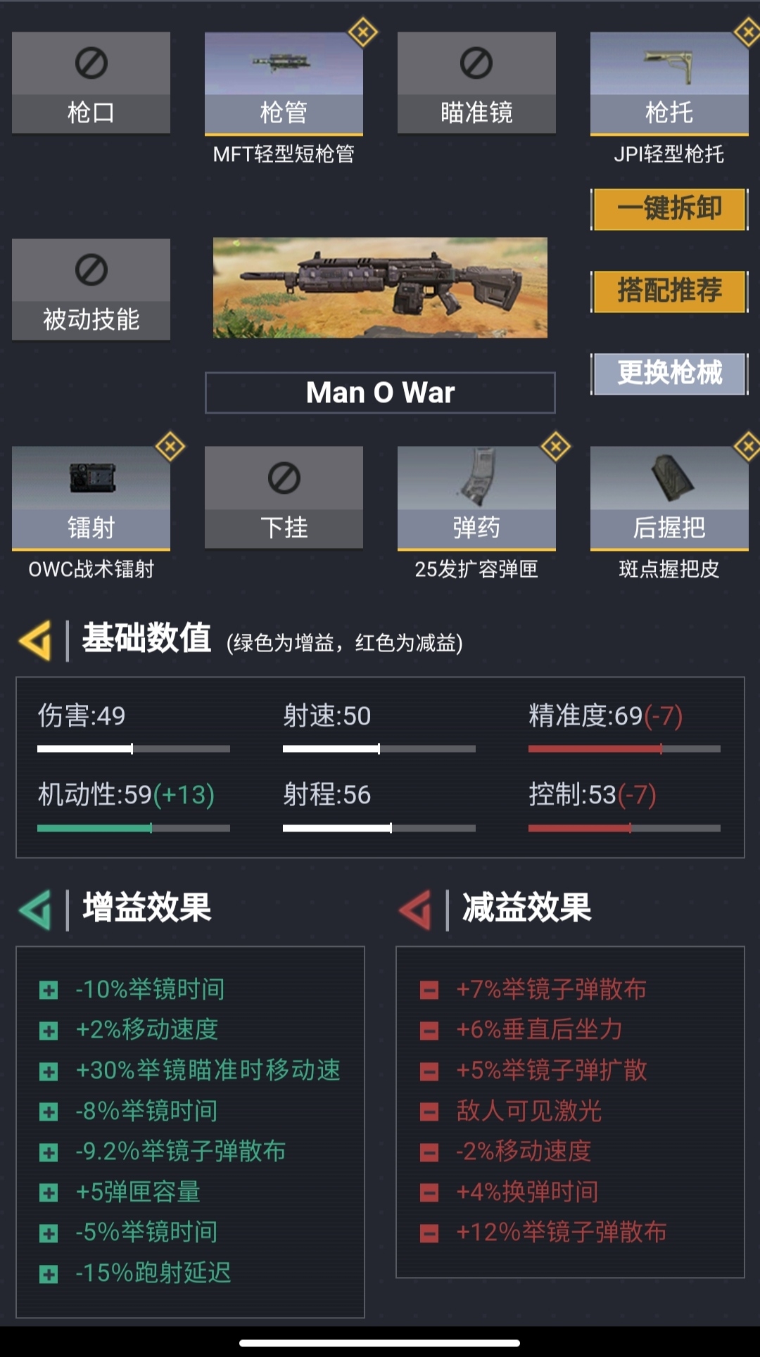 使命召唤手游man o war最强配件搭配攻略 man o war配件推荐