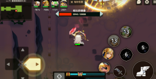 坎公骑冠剑70级水属性魔镜裂痕BOSS通关阵容及思路分享