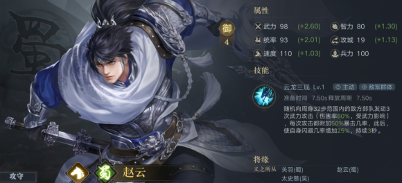 荣耀新三国闪避型武将汇总 