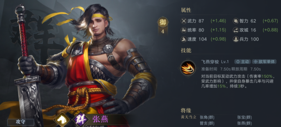 荣耀新三国闪避型武将汇总 