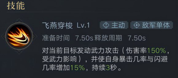 荣耀新三国闪避型武将汇总 