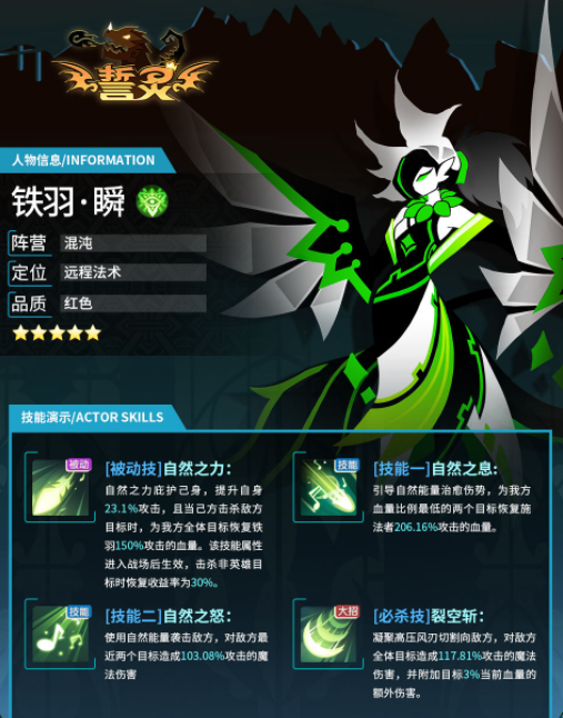 誓灵战士之父铁羽瞬技能详解