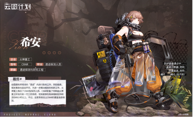 少女前线云图计划希安角色详解 希安阵营一览