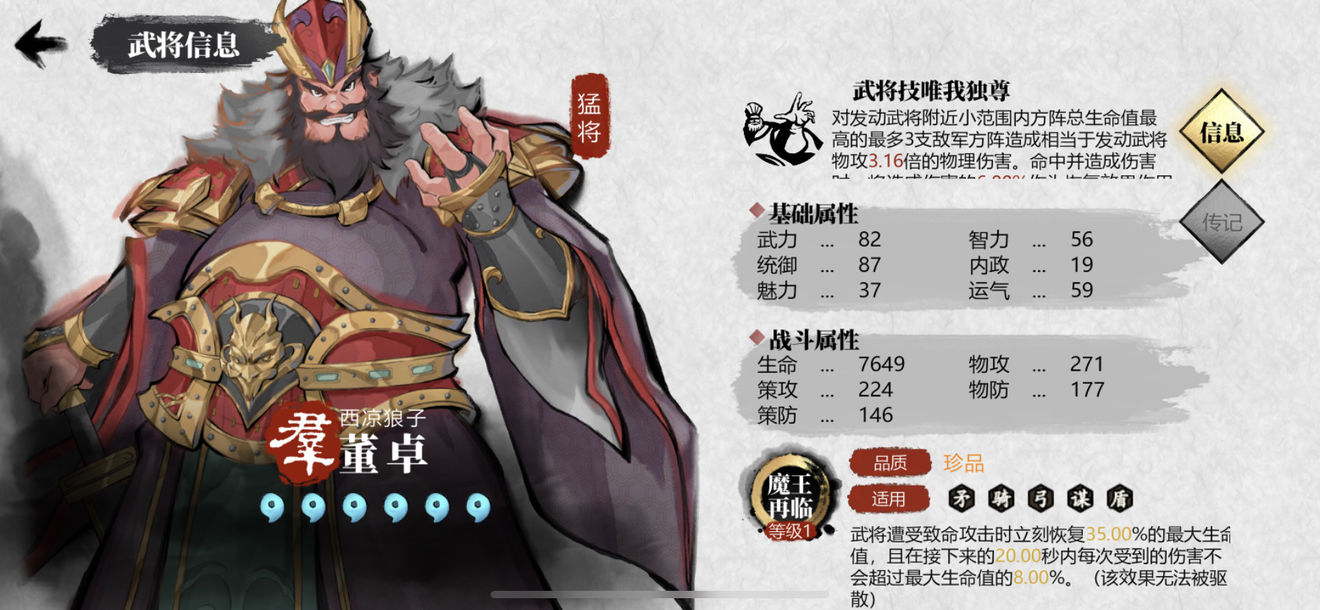 小小五千年橙色武将强度排行一览 角色分析和排兵布阵思路分享