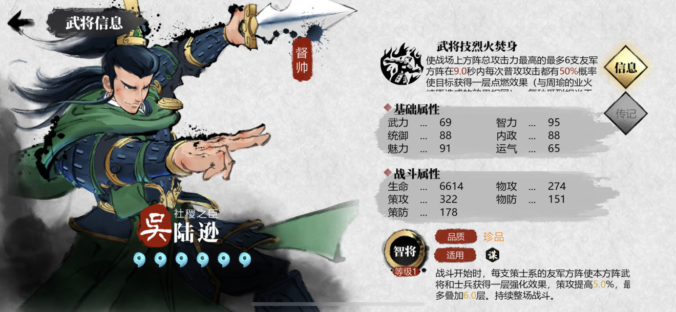 小小五千年吴国橙色武将强度排行一览 角色分析和布阵思路详解