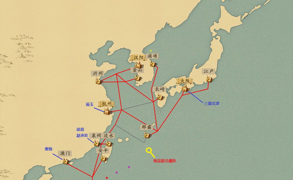梦回大航海最新版大地图详细标注 国家队和海盗王具体坐标详解