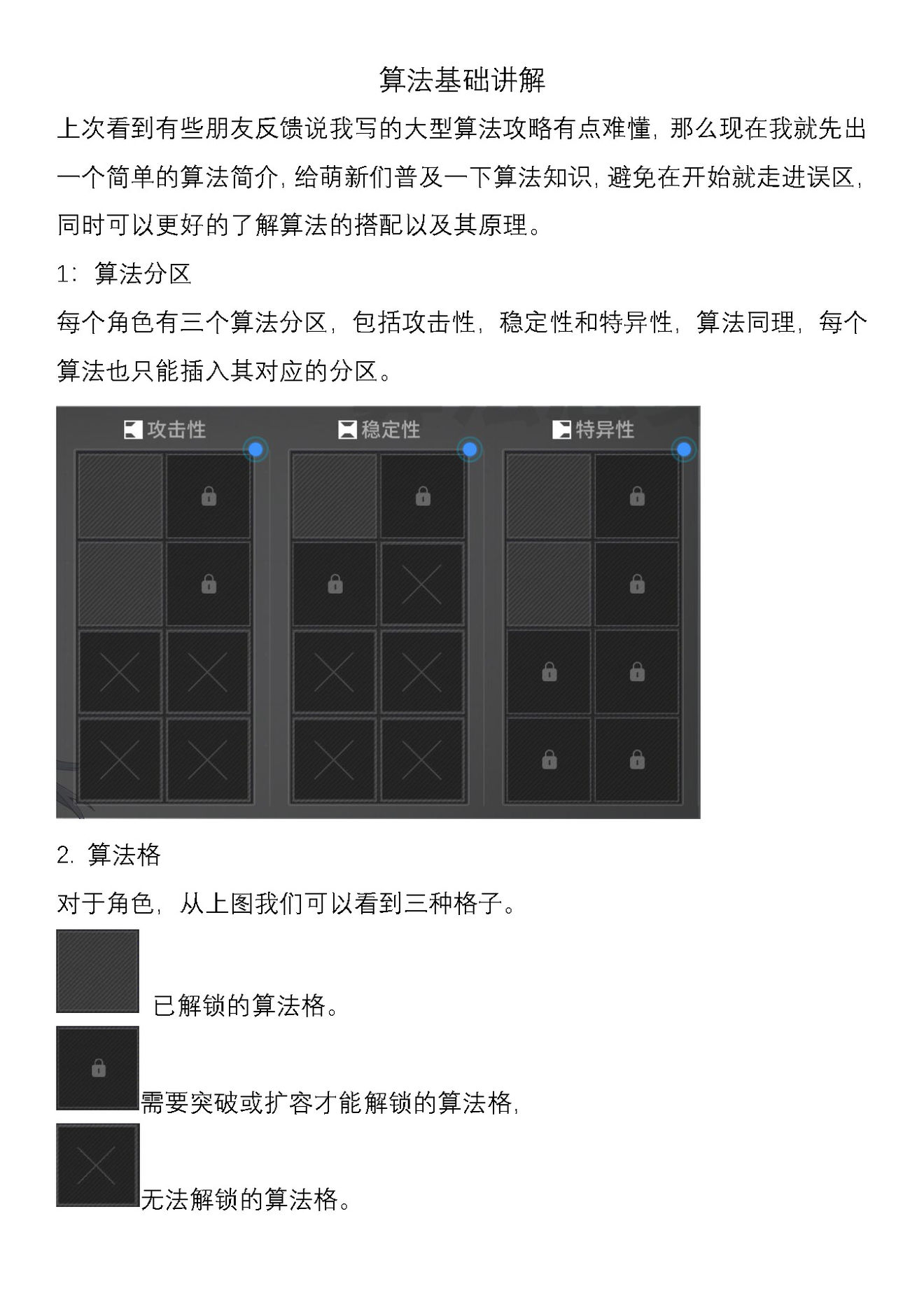 少女前线云图计划新手基础算法讲解 算法分区、套装和重构方法详解